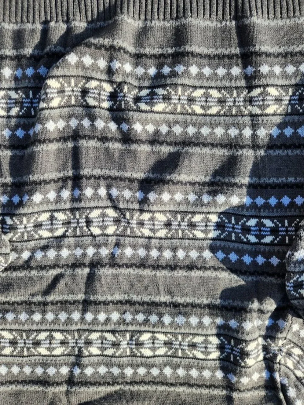 Dockers Men's Patterned Holiday Crewneck Sweater Size Men's XL Extra Large Charc